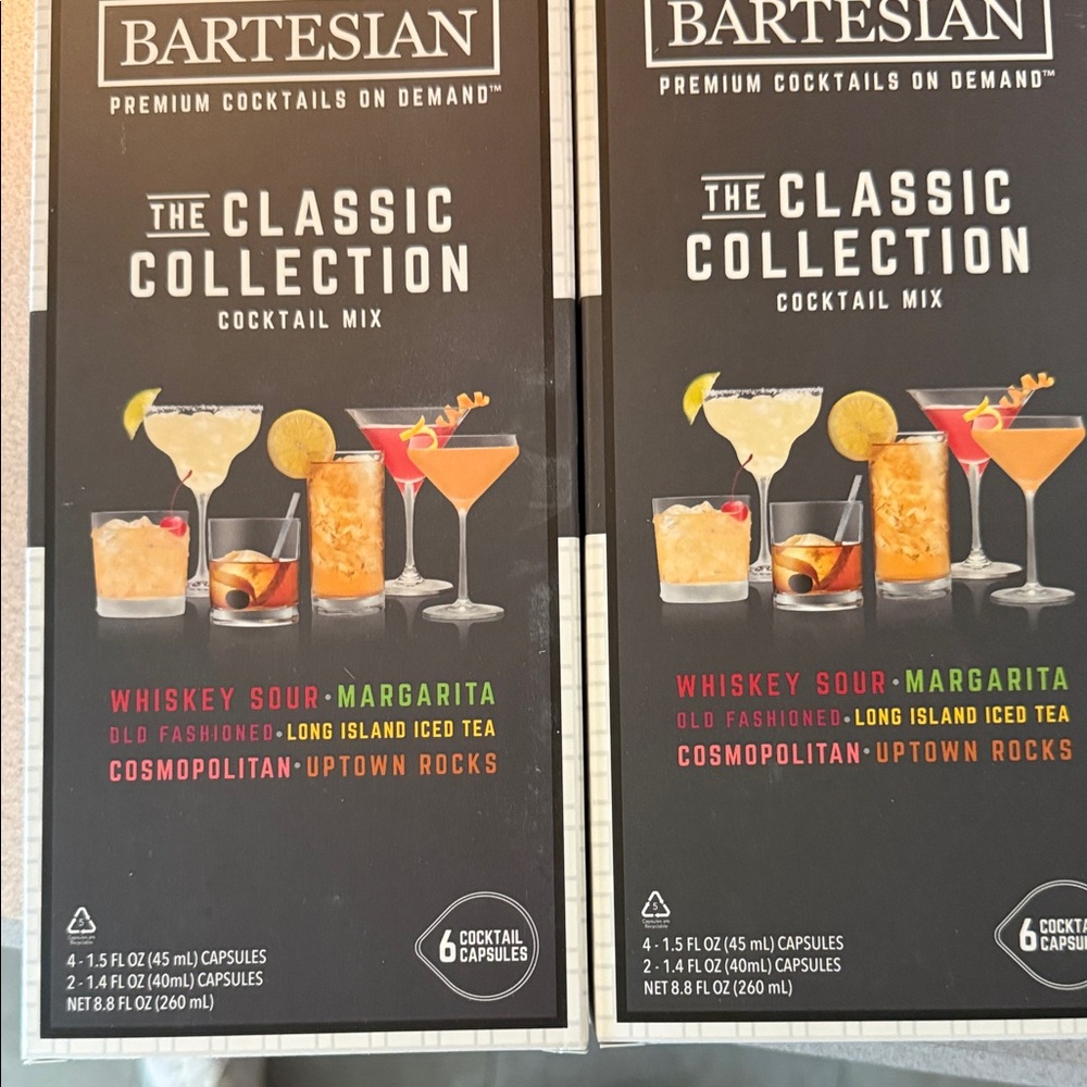 Bartesian The Classic Collection Cocktail Mix Box of six collections- Black